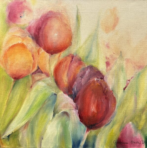 Whispers of Spring - a painting by Grażyna Oleksy-Duda