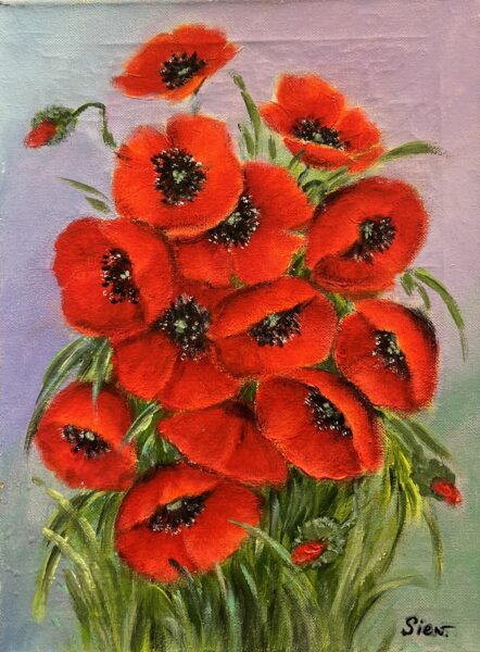 Field of Flame - a painting by Barbara Siewierska