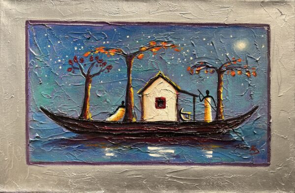 Nocturne on the Water - a painting by Adam Strumiński