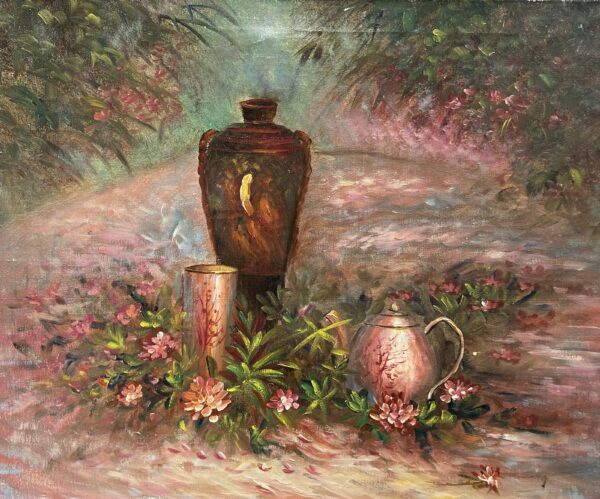 Echoes of a Garden Path - a painting by European school (XX)