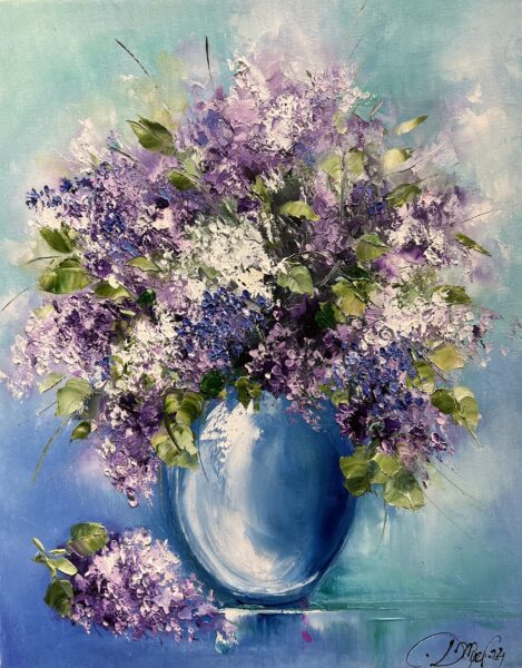 Lilac Breeze - a painting by Danuta Mazurkiewicz