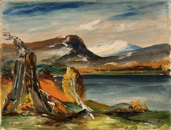 Volcano Memories - a painting by European school (XX)