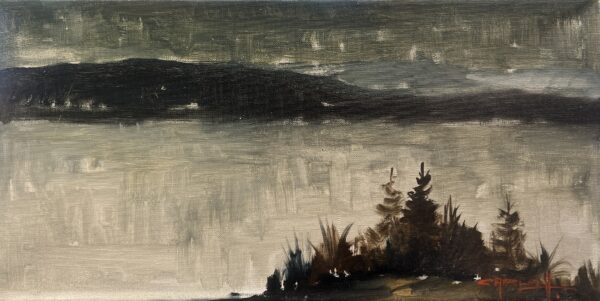 Silence on the Lake - a painting by European school (XX)