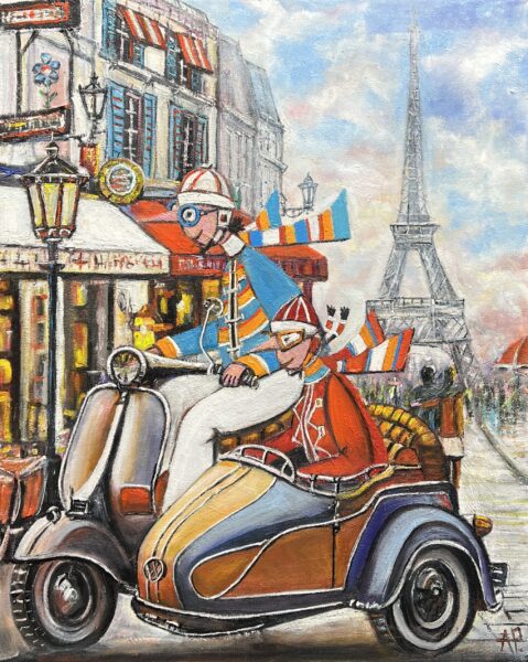 Time for some urban madness - a painting by Artur Płachta