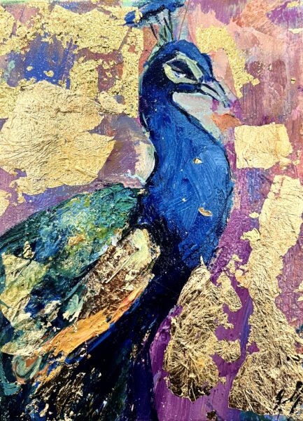 Peacock - a painting by Grażyna Mucha