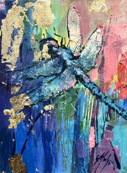 Dragonfly - a painting by Grażyna Mucha