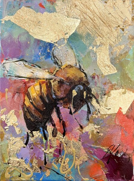 Bee - a painting by Grażyna Mucha