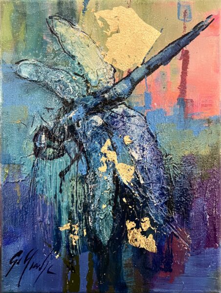 Dragonfly - a painting by Grażyna Mucha