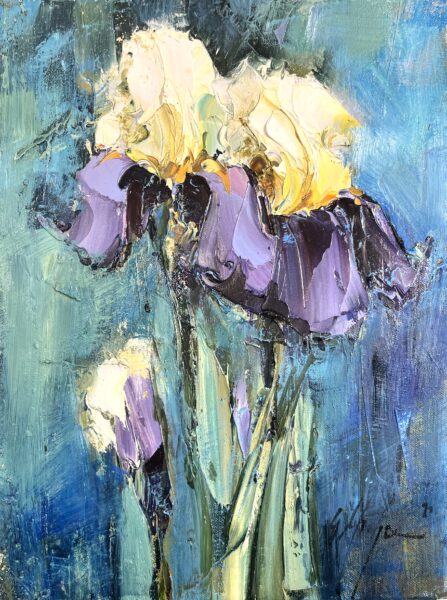 Irises - a painting by Grażyna Mucha