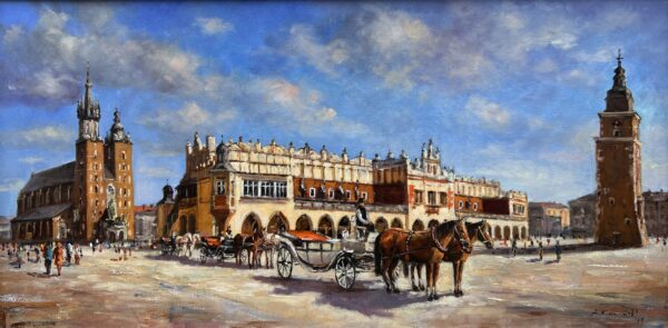 Kraków - a painting by Andrzej Kamiński