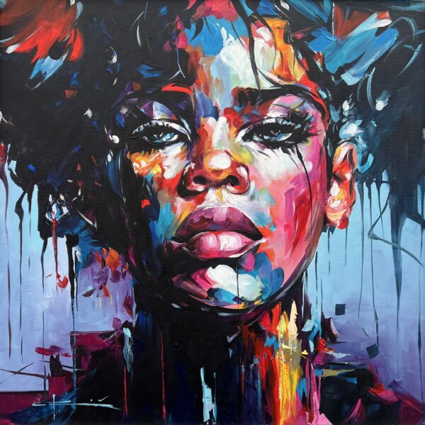 Rihanna - a painting by Marian Jesień