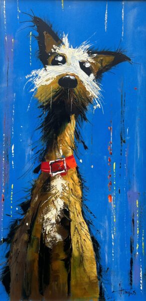 Dog - a painting by Alfred Anioł