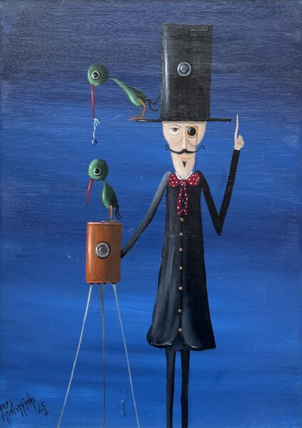 Magic trick - a painting by Jarosław Kiełczyński