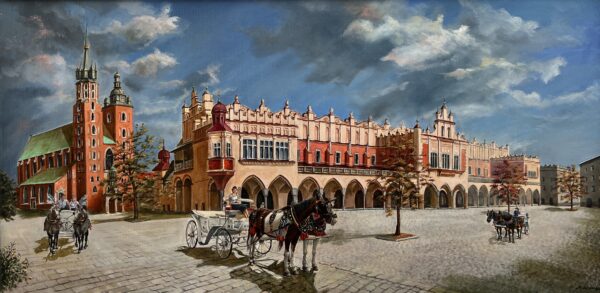 Kraków - a painting by Magdalena Żołnierek