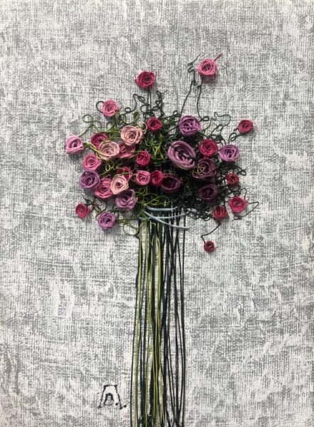Flowers - a painting by Oksana Parashchak